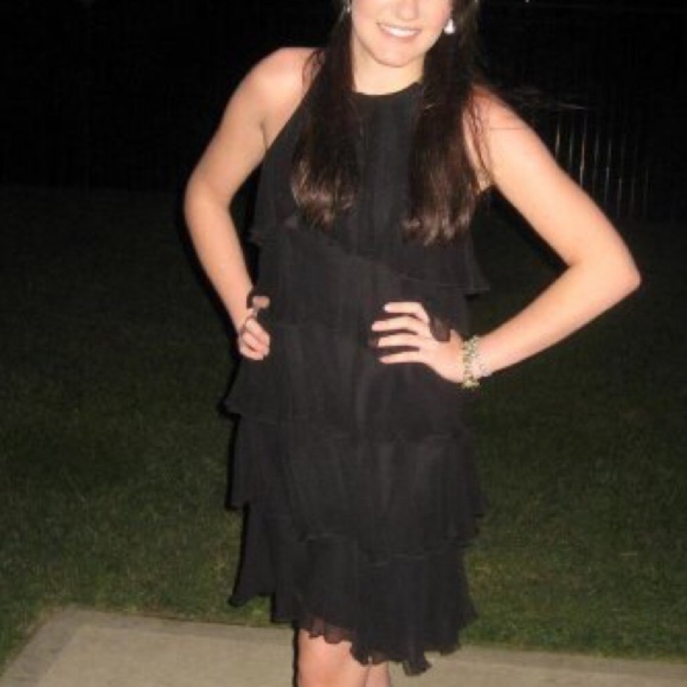BCBG LAYERS BLACK DRESS